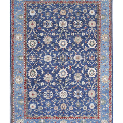 Ziegler 8' 0" X 11' 8" Hand Knotted Wool Rug 8' 0" X 11' 8" (244 X 356) / Blue / Wool