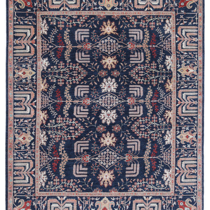 Ziegler 8' 3" X 10' 4" Hand Knotted Wool Rug 8' 3" X 10' 4" (251 X 315) / Blue / Wool