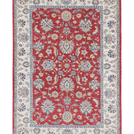 Ziegler 5' 7" X 7' 11" Hand Knotted Wool Rug 5' 7" X 7' 11" (170 X 241) / Red / Wool