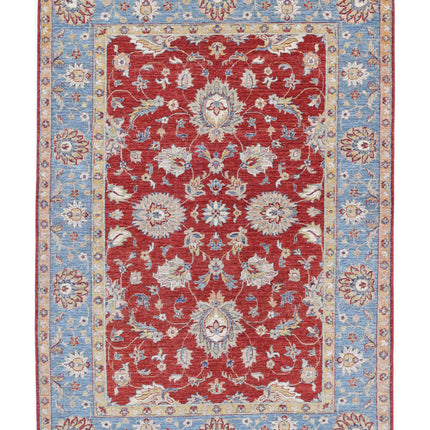 Ziegler 5' 7" X 8' 0" Hand Knotted Wool Rug 5' 7" X 8' 0" (170 X 244) / Red / Wool