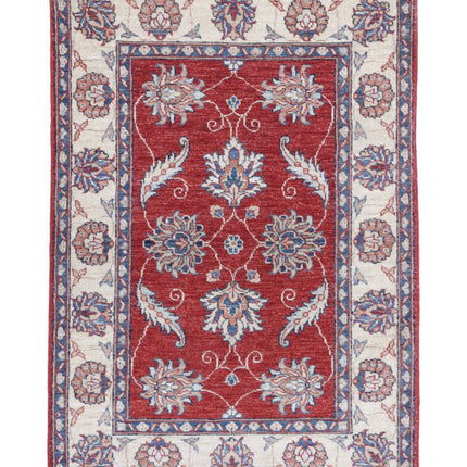 Ziegler 2' 8" X 3' 10" Hand Knotted Wool Rug 2' 8" X 3' 10" (81 X 117) / Red / Wool