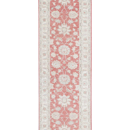 Ziegler 2' 5" X 8' 0" Hand Knotted Wool Rug 2' 5" X 8' 0" (74 X 244) / Red / Wool