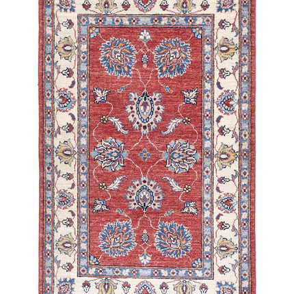 Ziegler 2' 7" X 4' 2" Hand Knotted Wool Rug 2' 7" X 4' 2" (79 X 127) / Red / Wool
