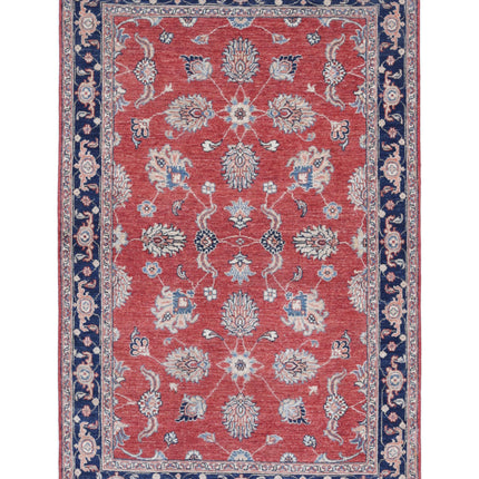 Ziegler 3' 9" X 6' 0" Hand Knotted Wool Rug 3' 9" X 6' 0" (114 X 183) / Red / Wool