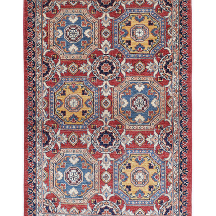 Ziegler 3' 2" X 4' 10" Hand Knotted Wool Rug 3' 2" X 4' 10" (97 X 147) / Red / Wool