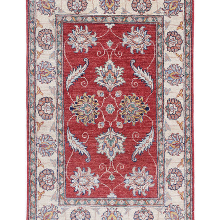 Ziegler 2' 8" X 4' 2" Hand Knotted Wool Rug 2' 8" X 4' 2" (81 X 127) / Red / Wool