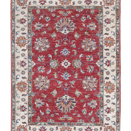 Ziegler 2' 8" X 3' 9" Hand Knotted Wool Rug 2' 8" X 3' 9" (81 X 114) / Red / Wool