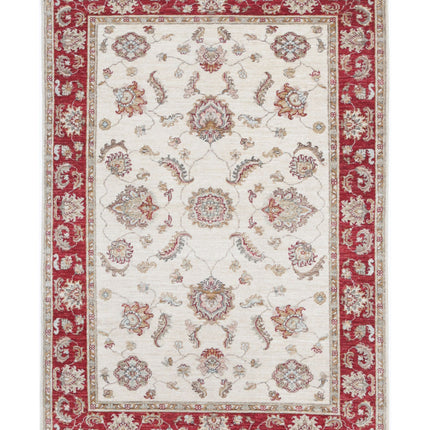 Ziegler 3' 10" X 5' 8" Hand Knotted Wool Rug 3' 10" X 5' 8" (117 X 173) / Ivory / Wool