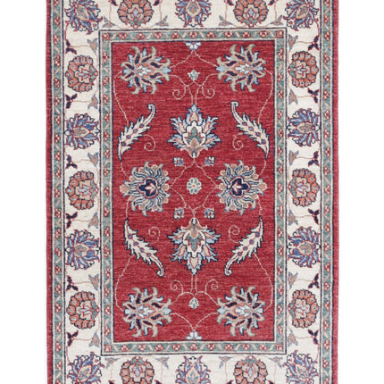 Ziegler 2' 8" X 4' 1" Hand Knotted Wool Rug 2' 8" X 4' 1" (81 X 124) / Red / Wool
