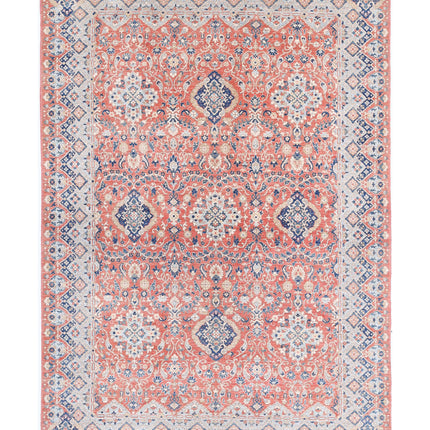Ziegler 5' 11" X 8' 10" Hand Knotted Wool Rug 5' 11" X 8' 10" (180 X 269) / Peach / Wool