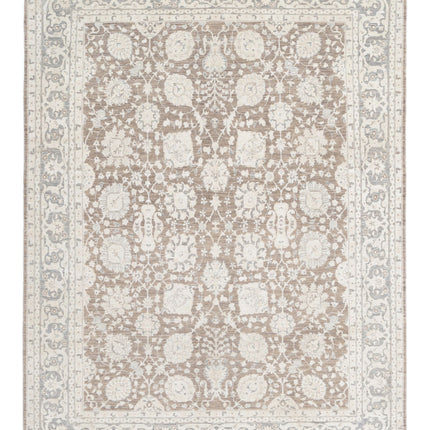 Ziegler 7' 9" X 10' 0" Hand Knotted Wool Rug 7' 9" X 10' 0" (236 X 305) / Taupe / Wool