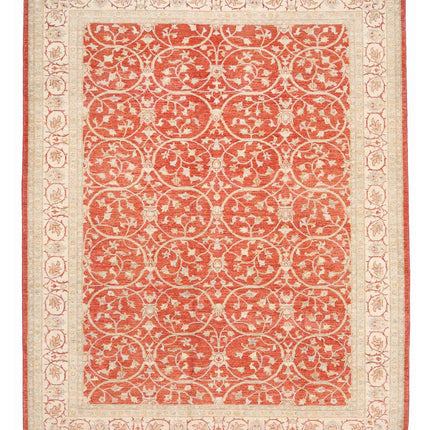 Ziegler 8' 3" X 10' 8" Hand Knotted Wool Rug 8' 3" X 10' 8" (251 X 325) / Red / Wool