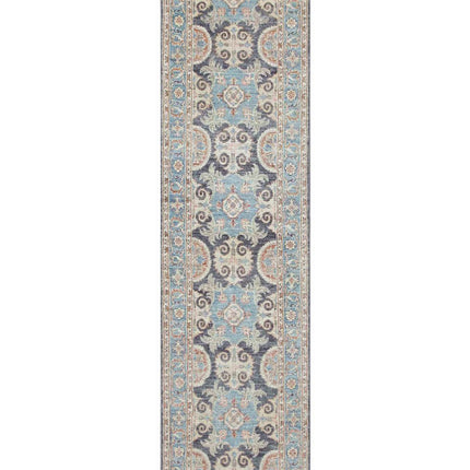 Ziegler 2' 8" X 9' 6" Hand Knotted Wool Rug 2' 8" X 9' 6" (81 X 290) / Grey / Wool