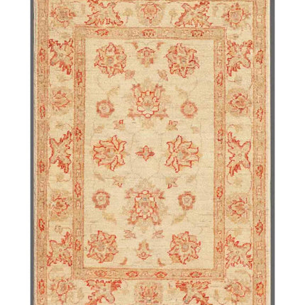 Ziegler 2' 8" X 3' 11" Hand Knotted Wool Rug 2' 8" X 3' 11" (81 X 119) / Red / Wool