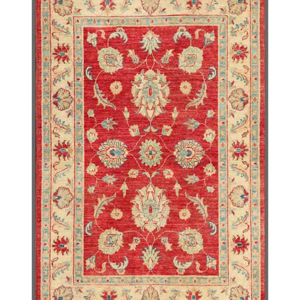 Ziegler 3' 3" X 4' 11" Hand Knotted Wool Rug 3' 3" X 4' 11" (99 X 150) / Red / Wool