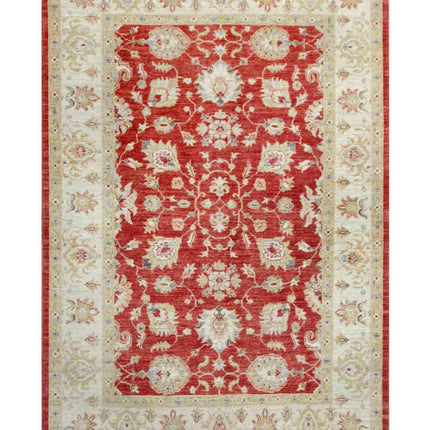 Ziegler 5' 6" X 7' 9" Hand Knotted Wool Rug 5' 6" X 7' 9" (168 X 236) / Pink / Wool