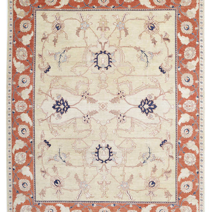 Ziegler 9' 1" X 11' 5" Hand Knotted Wool Rug 9' 1" X 11' 5" (277 X 348) / Gold / Wool