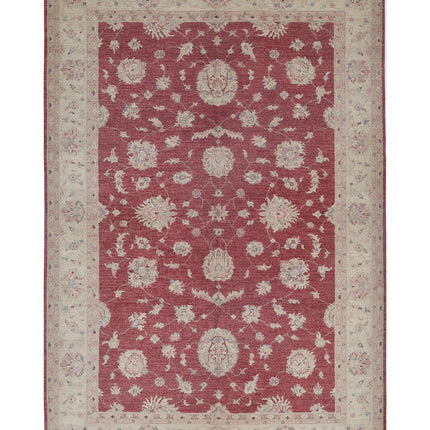 Ziegler 6' 7" X 9' 8" Hand Knotted Wool Rug 6' 7" X 9' 8" (201 X 295) / Red / Wool