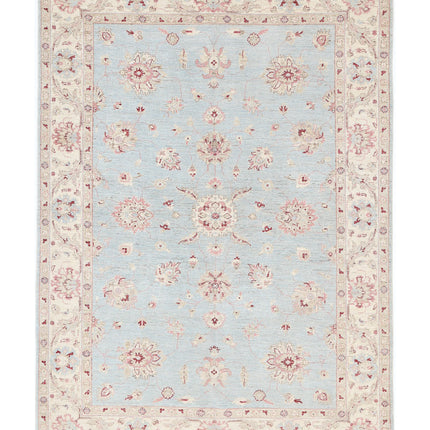 Ziegler 5' 7" X 7' 11" Hand Knotted Wool Rug 5' 7" X 7' 11" (170 X 241) / Blue / Wool