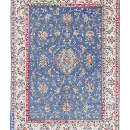 Ziegler 5' 8" X 7' 11" Hand Knotted Wool Rug 5' 8" X 7' 11" (173 X 241) / Blue / Wool