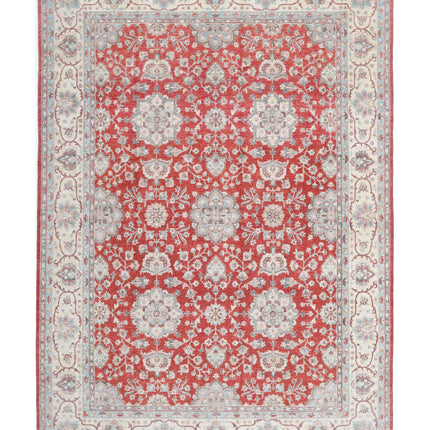Ziegler 9' 2" X 13' 4" Hand Knotted Wool Rug 9' 2" X 13' 4" (280 X 406) / Red / Wool