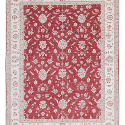 Ziegler 8' 2" X 10' 11" Hand Knotted Wool Rug 8' 2" X 10' 11" (249 X 333) / Red / Wool