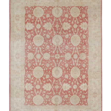 Ziegler 8' 0" X 11' 1" Hand Knotted Wool Rug 8' 0" X 11' 1" (244 X 338) / Red / Wool