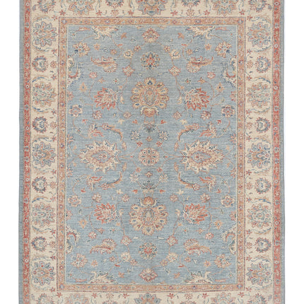 Ziegler 4' 11" X 6' 7" Hand Knotted Wool Rug 4' 11" X 6' 7" (150 X 201) / Grey / Wool