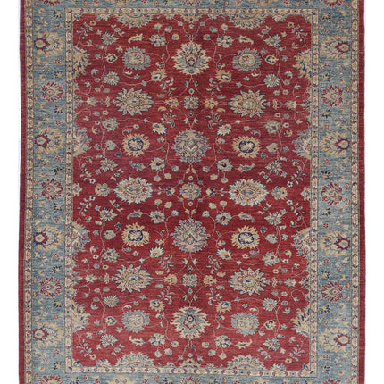 Ziegler 5' 9" X 7' 9" Hand Knotted Wool Rug 5' 9" X 7' 9" (175 X 236) / Red / Wool