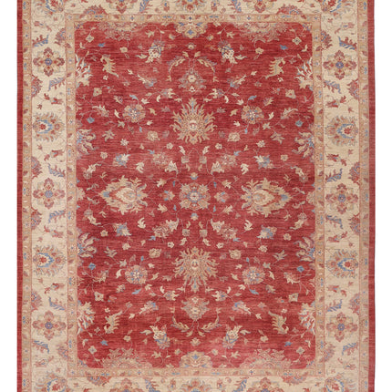 Ziegler 10' 2" X 12' 9" Hand Knotted Wool Rug 10' 2" X 12' 9" (310 X 389) / Red / Wool