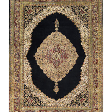 Ziegler 9' 10" X 13' 7" Hand Knotted Wool Rug 9' 10" X 13' 7" (300 X 414) / Black / Wool