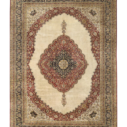 Ziegler 9' 9" X 13' 7" Hand Knotted Wool Rug 9' 9" X 13' 7" (297 X 414) / Ivory / Wool