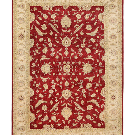 Ziegler 9' 10" X 14' 0" Hand Knotted Wool Rug 9' 10" X 14' 0" (300 X 427) / Red / Wool