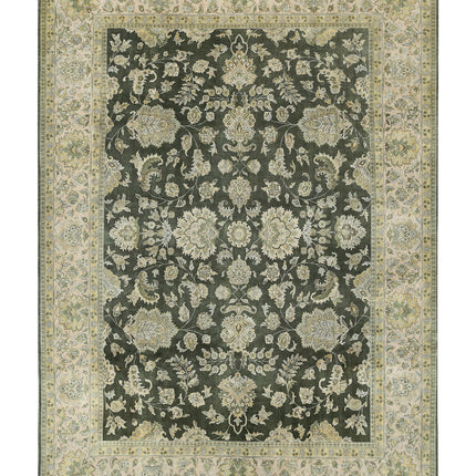 Ziegler 8' 9" X 12' 3" Hand Knotted Wool Rug 8' 9" X 12' 3" (267 X 373) / Green / Wool