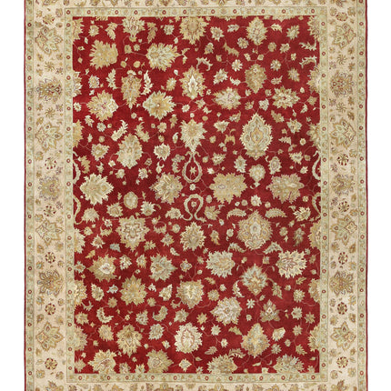 Ziegler 8' 10" X 11' 10" Hand Knotted Wool Rug 8' 10" X 11' 10" (269 X 361) / Rust / Wool