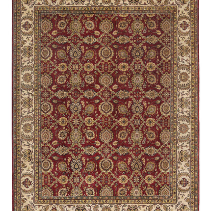 Ziegler 9' 0" X 11' 11" Hand Knotted Wool Rug 9' 0" X 11' 11" (274 X 363) / Burgundy / Wool
