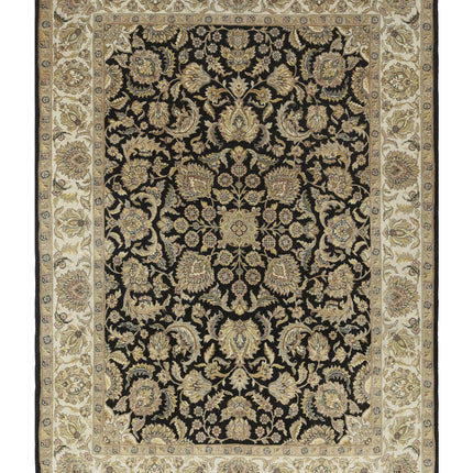 Ziegler 8' 9" X 12' 2" Hand Knotted Wool Rug 8' 9" X 12' 2" (267 X 371) / Black / Wool