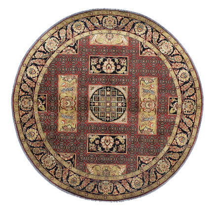 Ziegler 5' 10" X 5' 10" Hand Knotted Wool Rug 5' 10" X 5' 10" (178 X 178) / Black / Wool