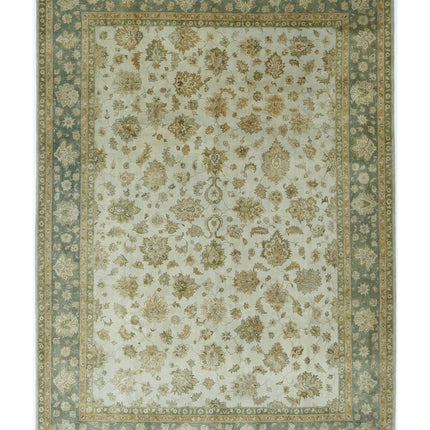 Ziegler 9' 10" X 13' 9" Hand Knotted Wool Rug 9' 10" X 13' 9" (300 X 419) / Ivory / Wool