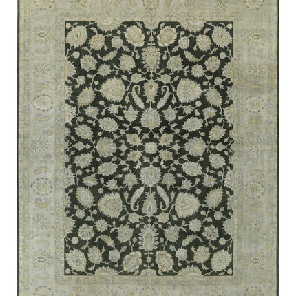 Ziegler 8' 11" X 11' 8" Hand Knotted Wool Rug 8' 11" X 11' 8" (272 X 356) / Green / Wool
