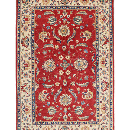 Ziegler 5' 10" X 9' 2" Hand Knotted Wool Rug 5' 10" X 9' 2" (178 X 280) / Red / Wool