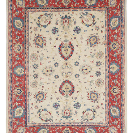 Ziegler 8' 0" X 10' 2" Hand Knotted Wool Rug 8' 0" X 10' 2" (244 X 310) / Ivory / Wool