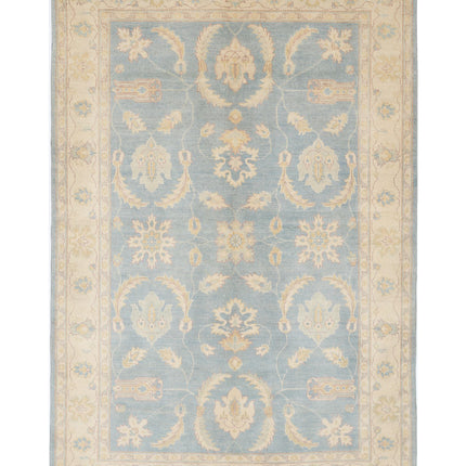 Ziegler 5' 11" X 8' 10" Hand Knotted Wool Rug 5' 11" X 8' 10" (180 X 269) / Blue / Wool