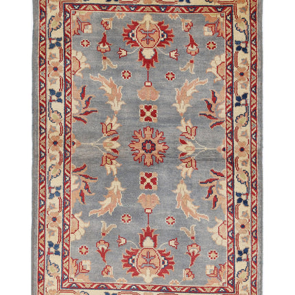 Ziegler 3' 1" X 4' 8" Hand Knotted Wool Rug 3' 1" X 4' 8" (94 X 142) / Grey / Wool