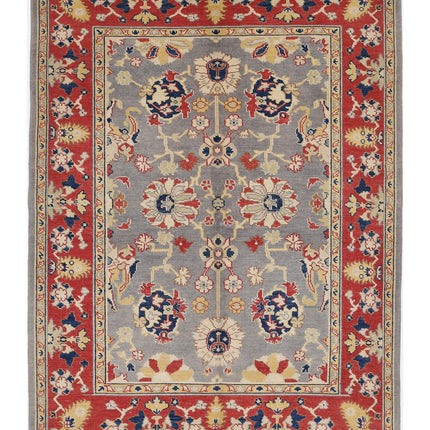 Ziegler 5' 5" X 7' 4" Hand Knotted Wool Rug 5' 5" X 7' 4" (165 X 223) / Grey / Wool