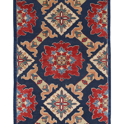 Ziegler 4' 0" X 6' 0" Hand Knotted Wool Rug 4' 0" X 6' 0" (122 X 183) / Blue / Wool