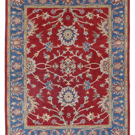 Ziegler 5' 1" X 6' 6" Hand Knotted Wool Rug 5' 1" X 6' 6" (155 X 198) / Red / Wool