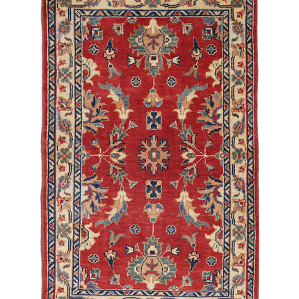 Ziegler 3' 1" X 5' 0" Hand Knotted Wool Rug 3' 1" X 5' 0" (94 X 152) / Red / Wool