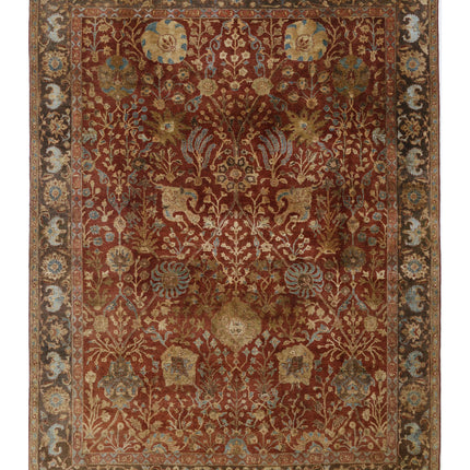 Ziegler 8' 10" X 11' 9" Hand Knotted Wool Rug 8' 10" X 11' 9" (269 X 358) / Rust / Wool