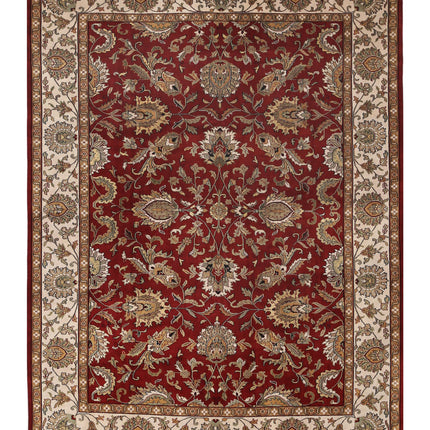 Ziegler 8' 9" X 11' 9" Hand Knotted Wool Rug 8' 9" X 11' 9" (267 X 358) / Red / Wool